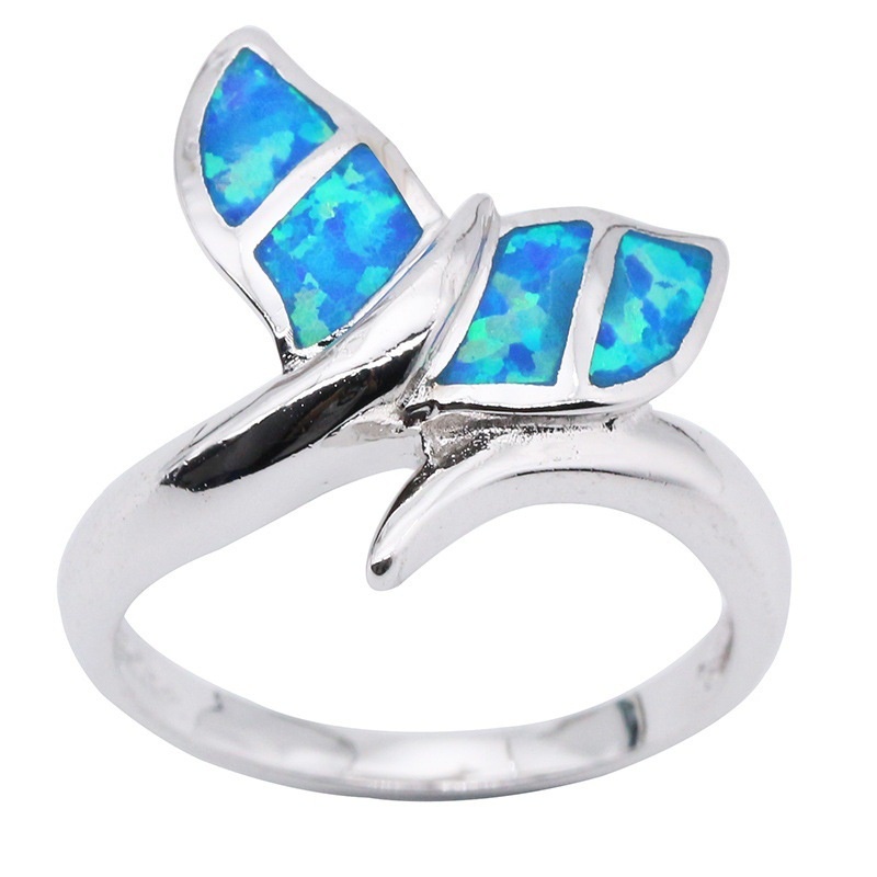 New style ring mermaid tail opal fashion female ring