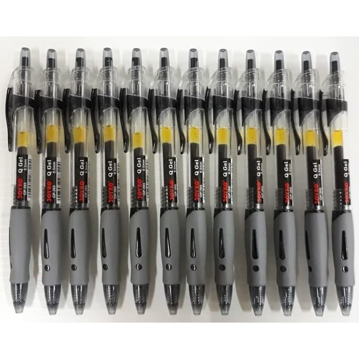 

TERBARU BALLPOINT GEL JOYKO GP-265 0,5 - HITAM (PACK 12 PCS)