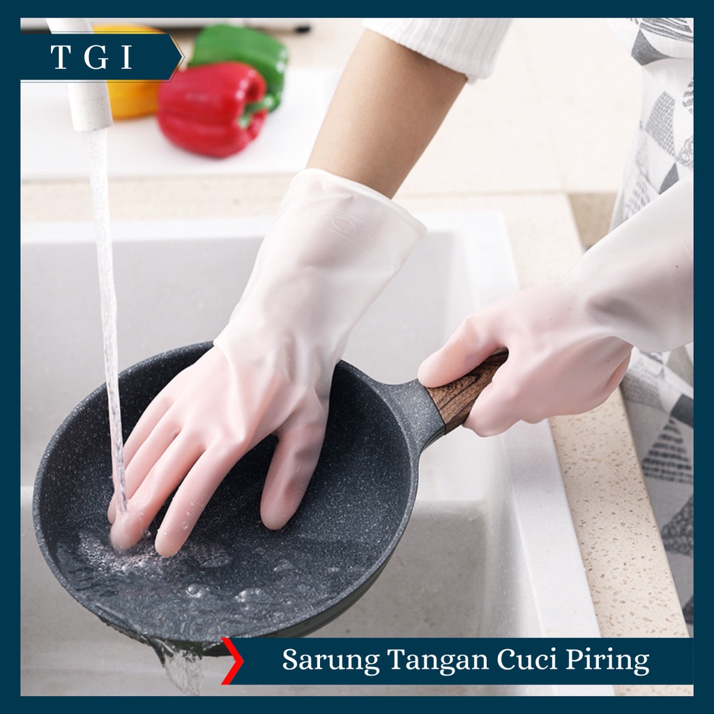 TGI -  SARUNG TANGAN CUCI PIRING KARET / SARUNG TAMAN BERKEBUN / SARUNG TANGAN TEBAL KARET / SARUNG TANGAN CUCI BAJU / SARUNG TANGAN CUCI SERBAGUNA