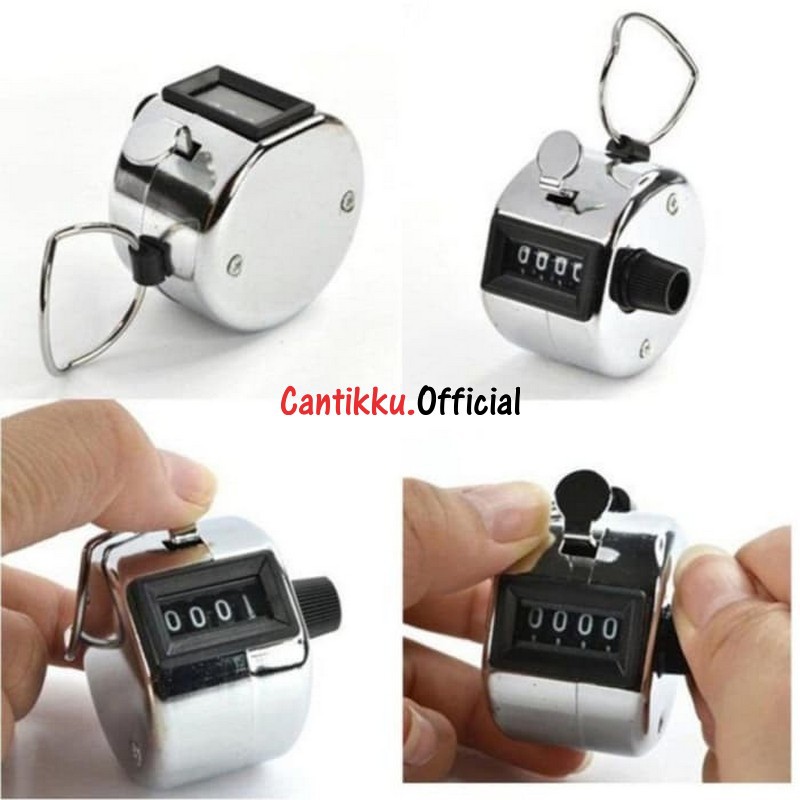 [COD] Tasbih Zikir Manual Stainless Penghitung antrian Penghitung pengunjung Alat penghitung manual