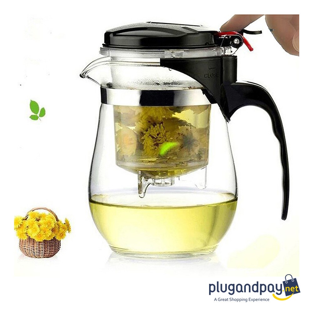 Jual Teko Teh Dengan Saringan Transparan Teko Pitcher Teh Chinese Teapot Maker 500ml Onetwocups 4477