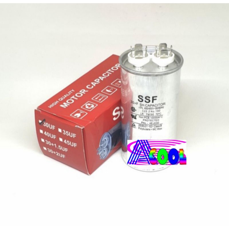 Kapasitor AC 30 uf/Capacitor AC 30 Mikro/Kapacitor 30 Micro