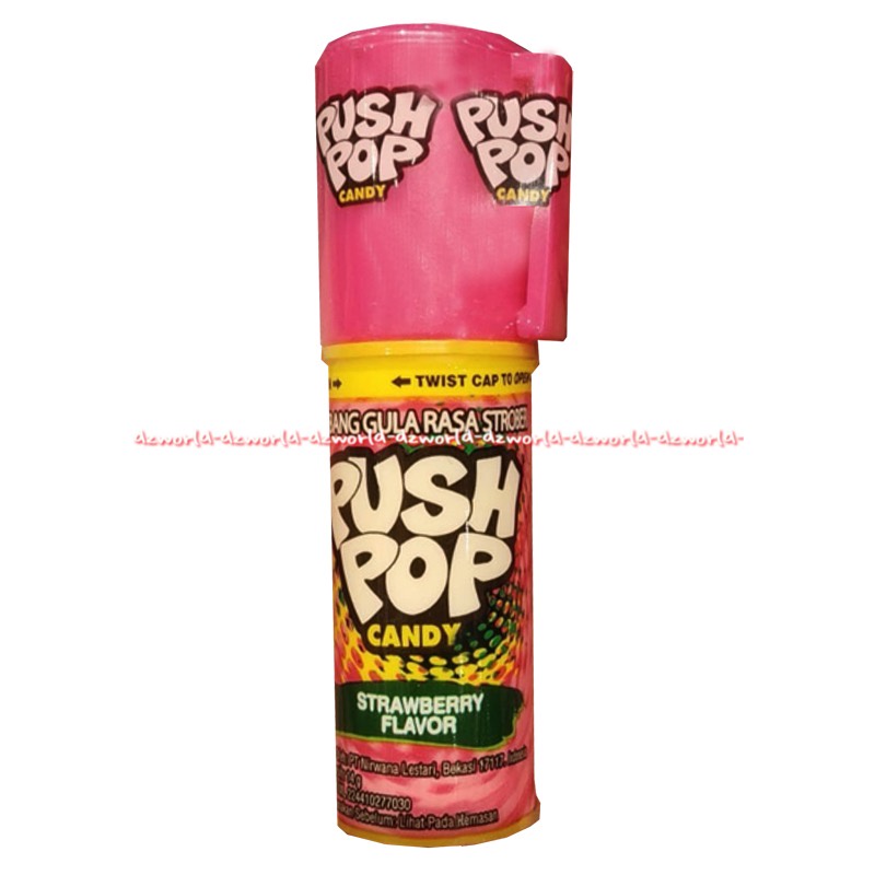 Push Pop Candy Kembang Gula Model Lipstik 14gr Pushpop Candi Lychee Lush Berryblast Orange Strawberry Flavour Permen Lipstik Rasa Buah Pus Up