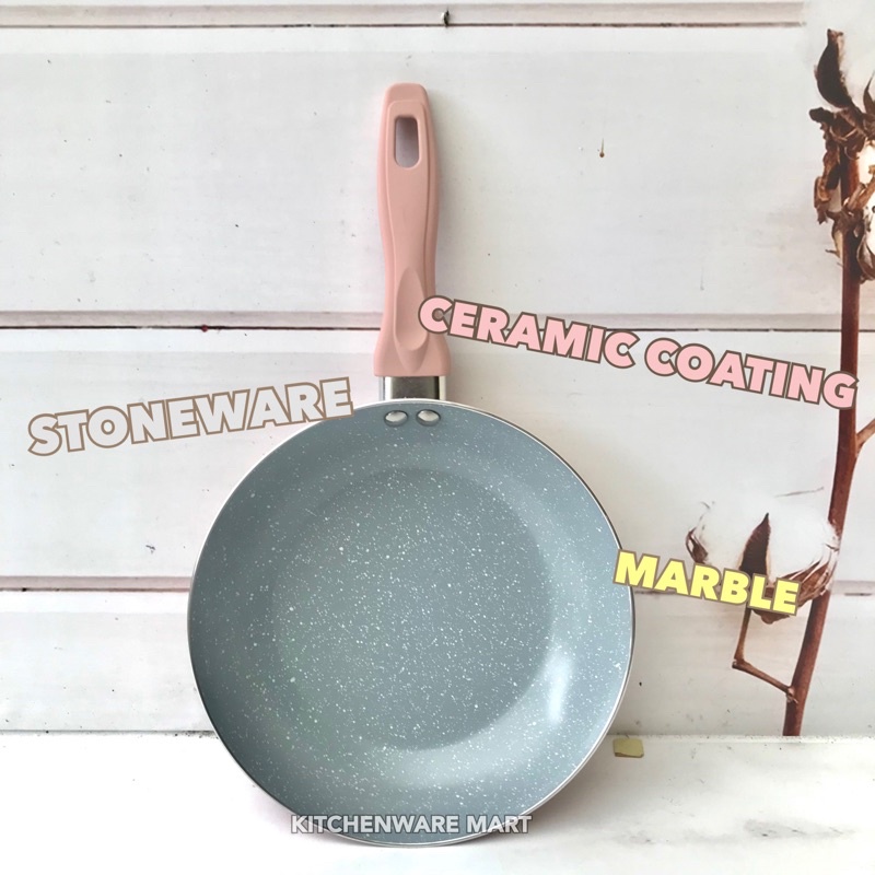 Frypan Iwatani CERAMIC Coating- Wajan Frying pan Ceramic Granite Anti Lengket Tidak Mudah Terkelupas - Granite Marble keramik / frypan keramik