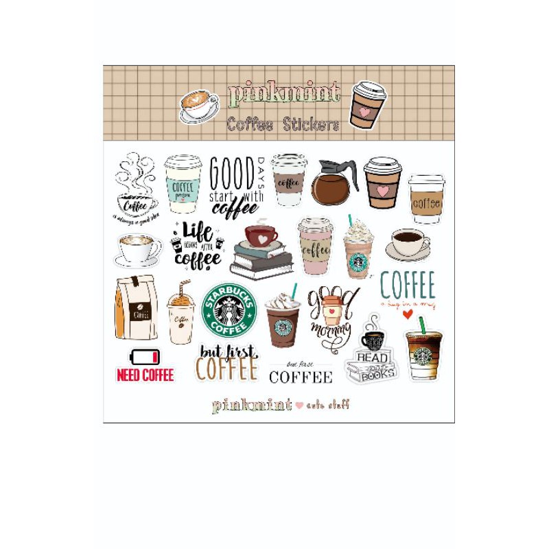 

STICKER DECO AESTHETIC TEMA COFFEE
