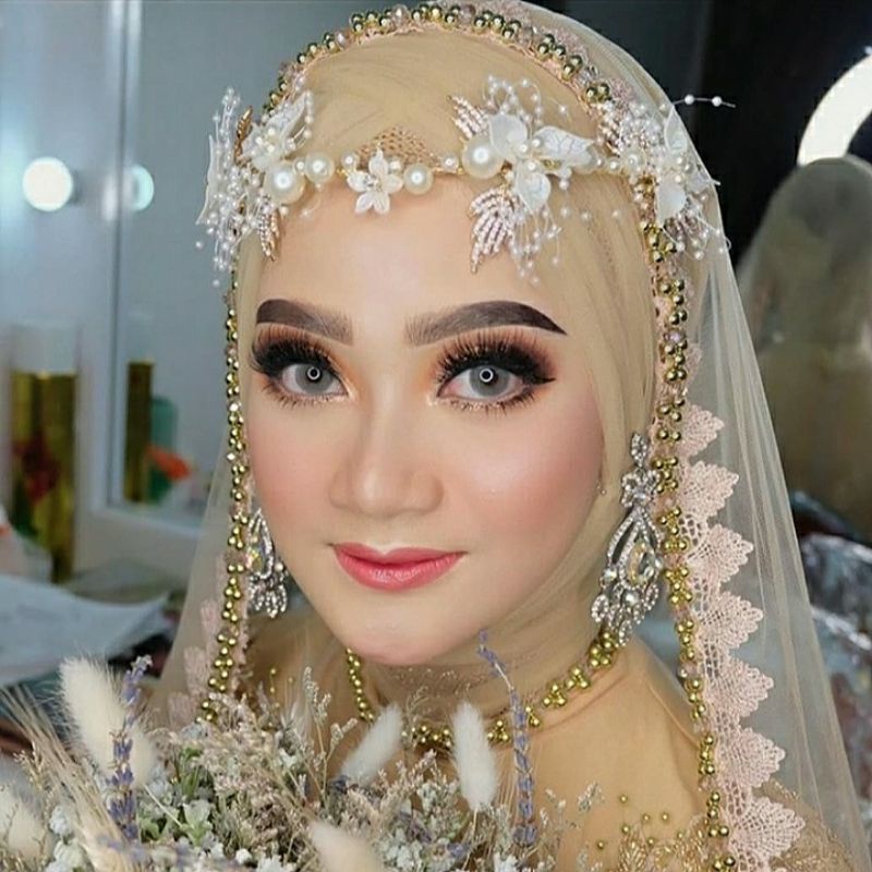 Hairpiece flower crown headpiece wedding tiara hiasan rambut aksesoris hijab pengantin HPC606