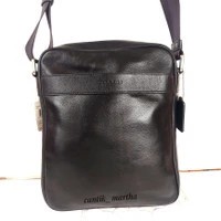 TAS PRIA BRANDED ORIGINAL - COACH FLIGHT BAG BLACK