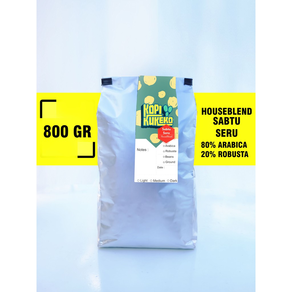 

KOPI HouseBlend SABTU SERU I KOPI BUBUK / KOPI BIJI 800 GR