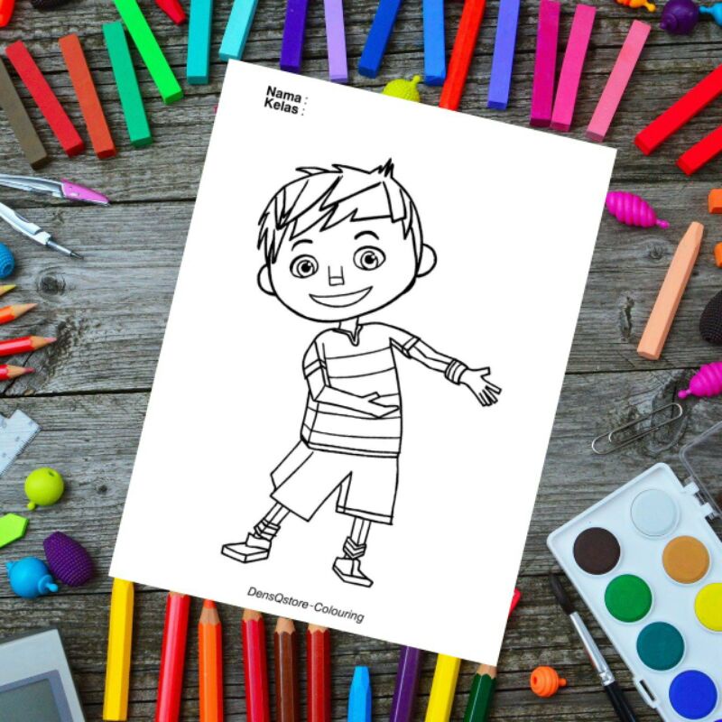 

Kertas Mewarnai Anak Tema Zack & Quack / Kertas Gambar (10 Lembar Gambar)