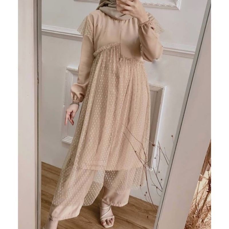 Setelan Candylady //veve set organza // pearly set