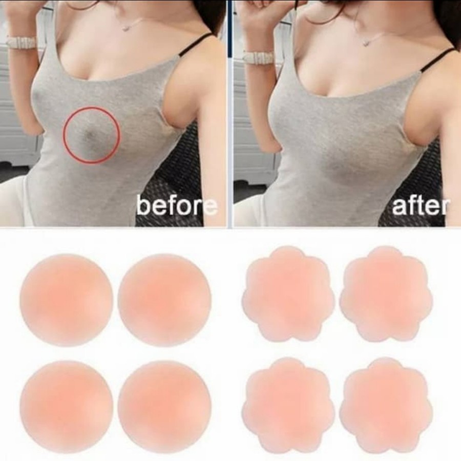 Nipple Pad Silicon Love Reusable  Penutup Puting payudara Sepasang