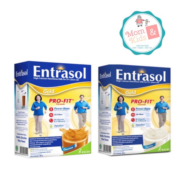 Entrasol Gold Vanila &amp; Coklat 600 gram