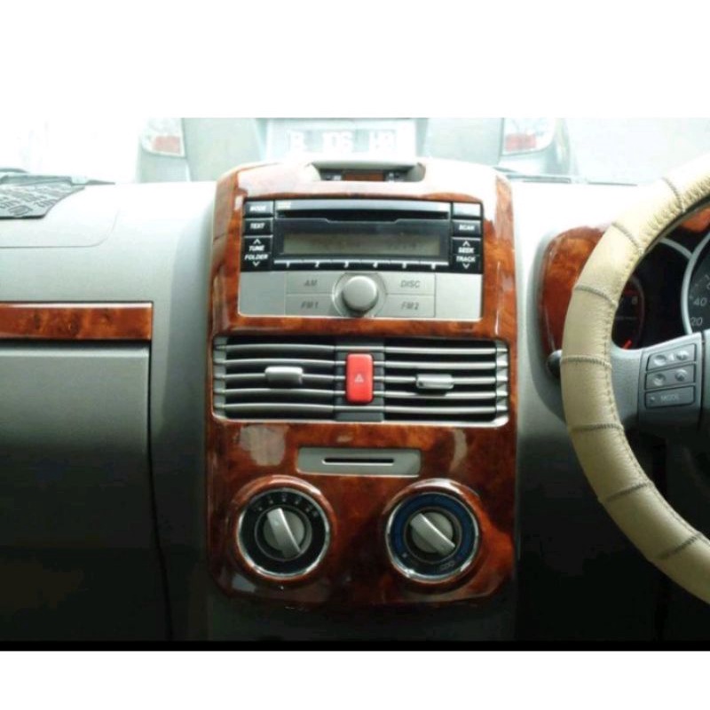 Panel wood dashbord mobil Rush/Terios 2006-2014 motif kayu