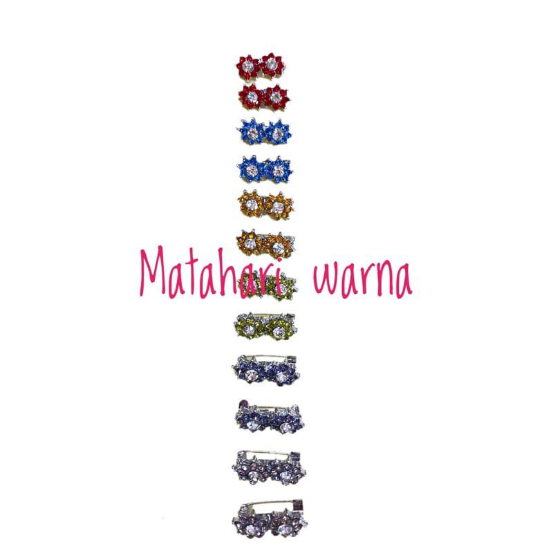 BROS DAGU WARNA Kecil Hijab Jilbab Aksesoris Wanita Muslim Cantik Full Mata Korea-P