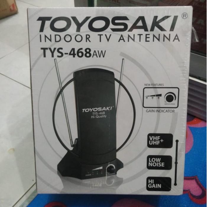 TERBARU Antena TV Digital Toyosaki TYS-468AW + Booster Antena Toyosaki Indoor
