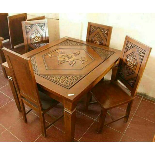 Meja makan minimalis mebel Jepara mebel jati Jepara