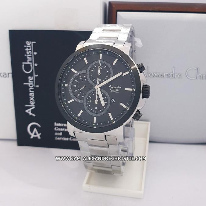 Terb4Ru Jam Tangan Pria Alexandre Christie Ac 6350 6563 Mc Svbl Silver Rr76Oyyq8F