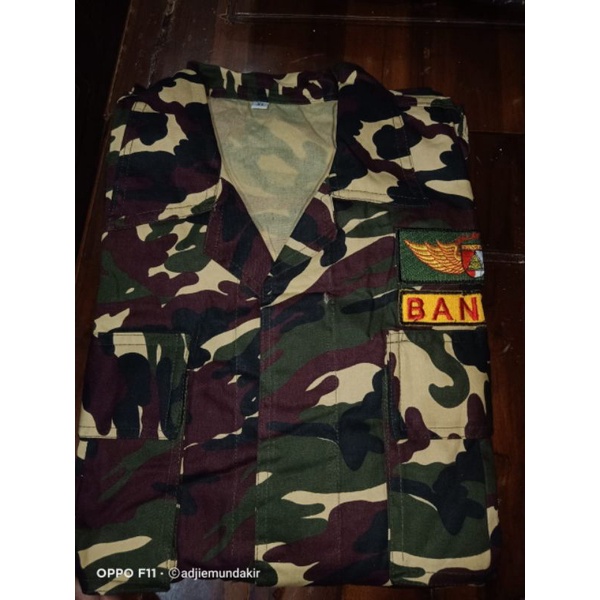 baju PDL BANSER NASIONAL PDL BANSER NATO PDL BANSER KATUN TWILL seragam PDL BANSER RIPSTOK PIN BANSE