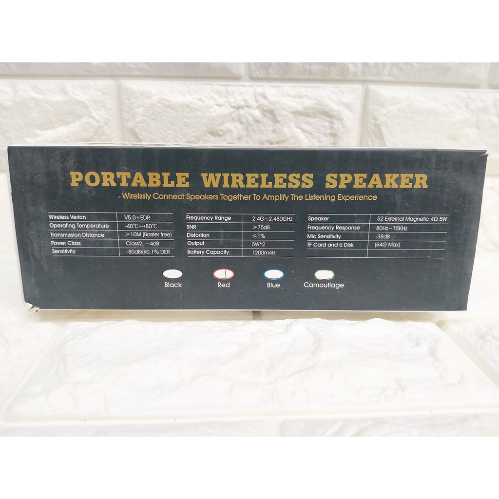 PORTABLE SPEAKER BLUETOOTH BT WIRELESS SLC-086 SLC 086