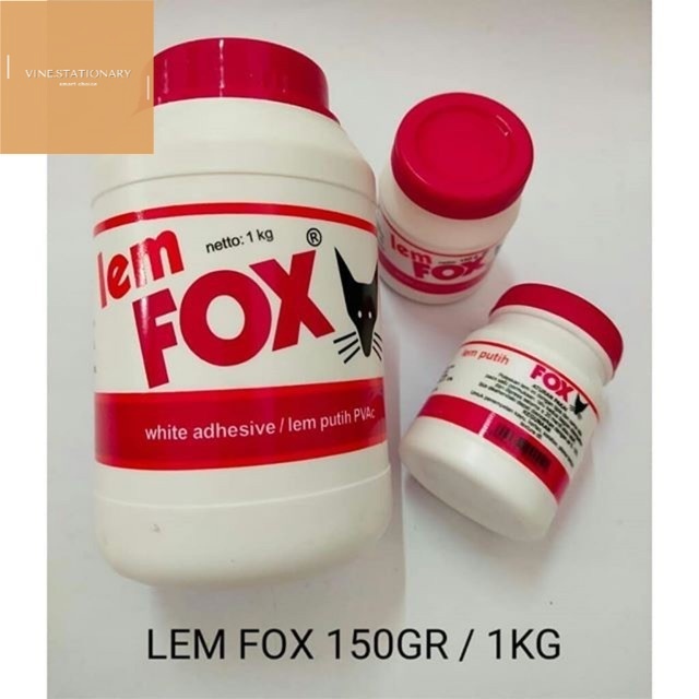 

Lem/ Lem Kayu/ Lem Putih/ Lem Fox/ 150gr/ 500gr /1kg