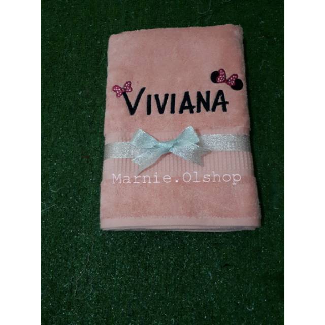 Handuk  terry palmer dengan bordir