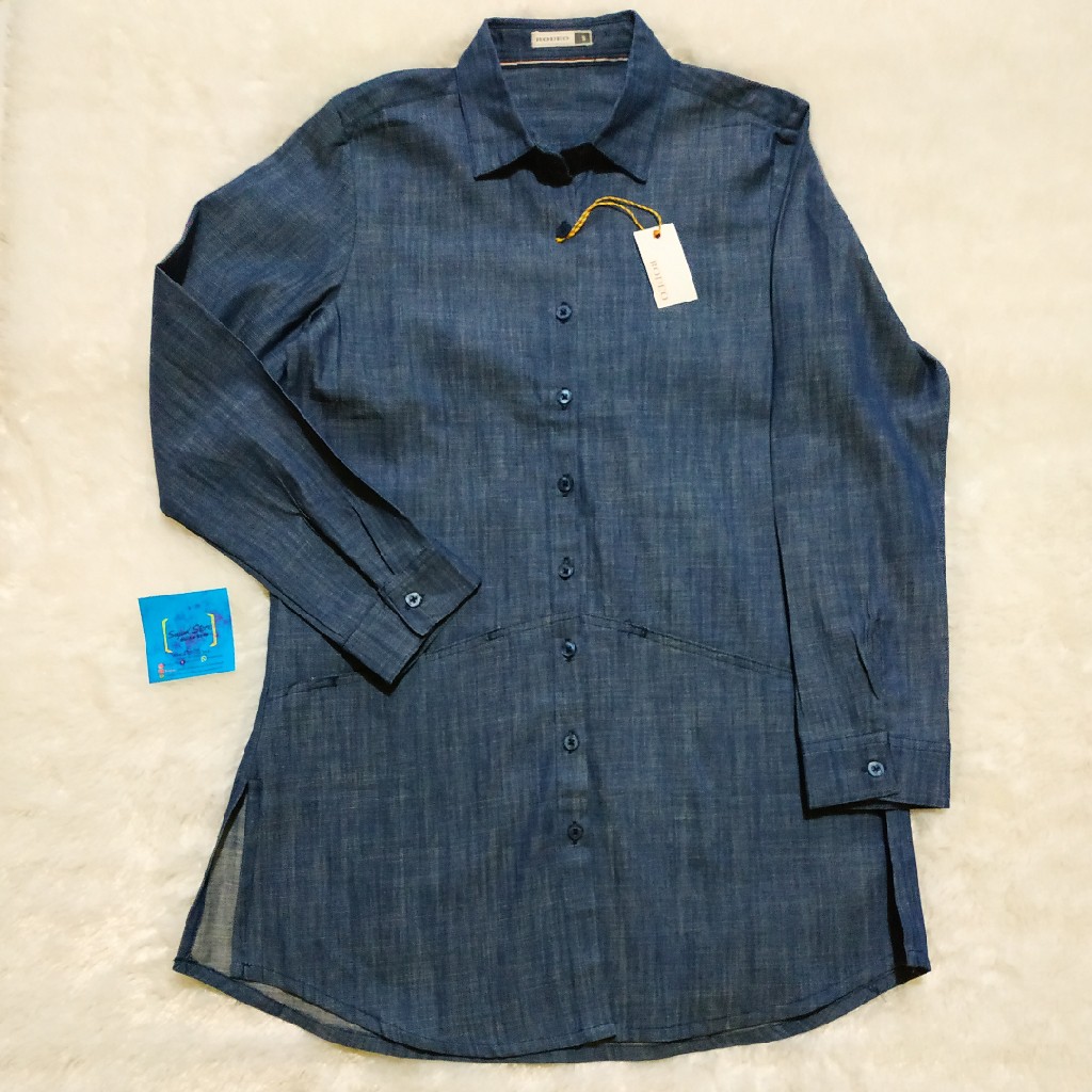 KEMEJA WANITA RODEO ORIGINAL DENIM NAVY