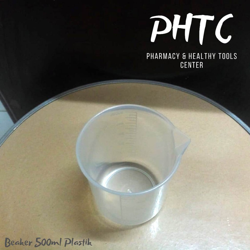 Beaker Plastik l Gelas Kimia Plastik 500ml