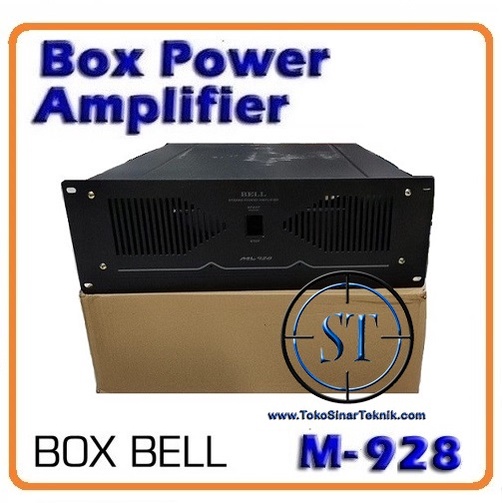 BOX BELL ML-928 BOX POWER AMPLIFIER ML928 Bok Tempat Kit Wadah Alumunium Sound System Audio