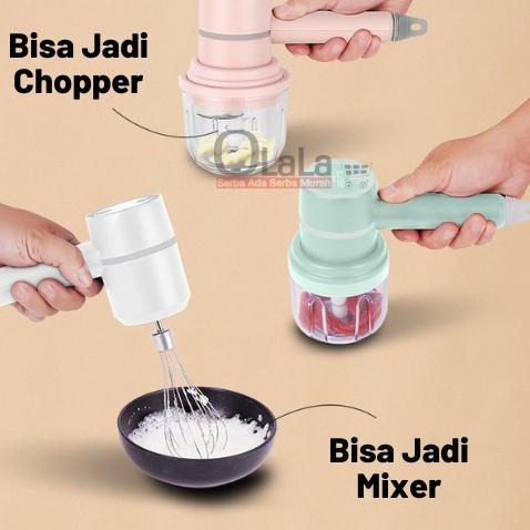 Booming HAND MIXER BLENDER CHOPPER PORTABLE 3IN1 TUUMYY TM-3312