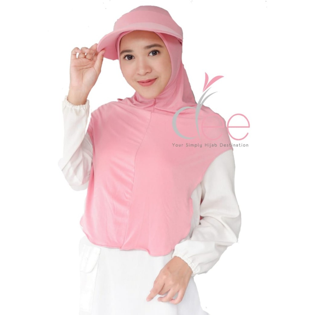 Jilbab Topi Sport Kerudung Sport Pakaian Hijab Olahraga Muslimah Wanita Muslim Menutup Dada Hijab Sp