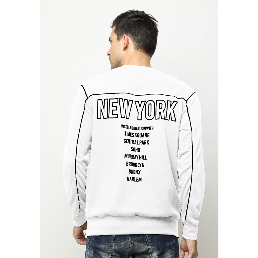 Rave Habbit Harva Sweatshirt Pria - White