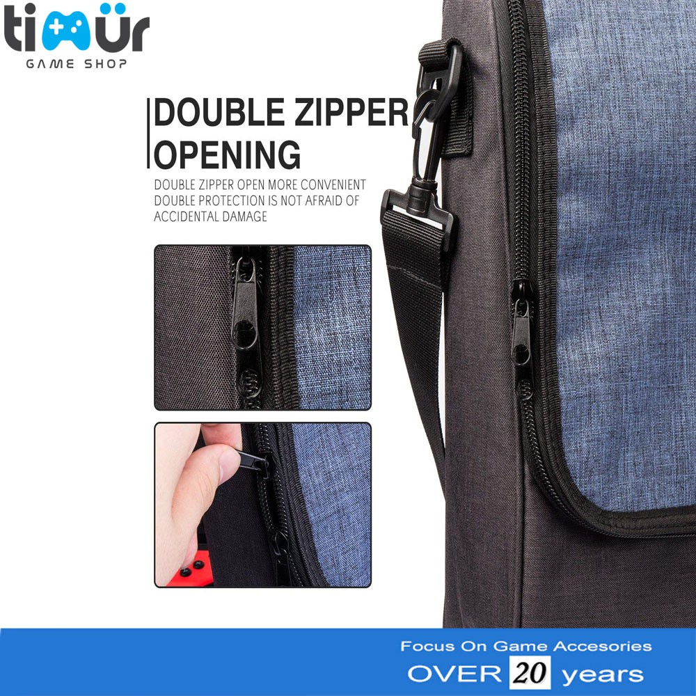 Tas Slempang Travel Bag Nintendo Switch Lite OLED Carrying Cotton Shoulder