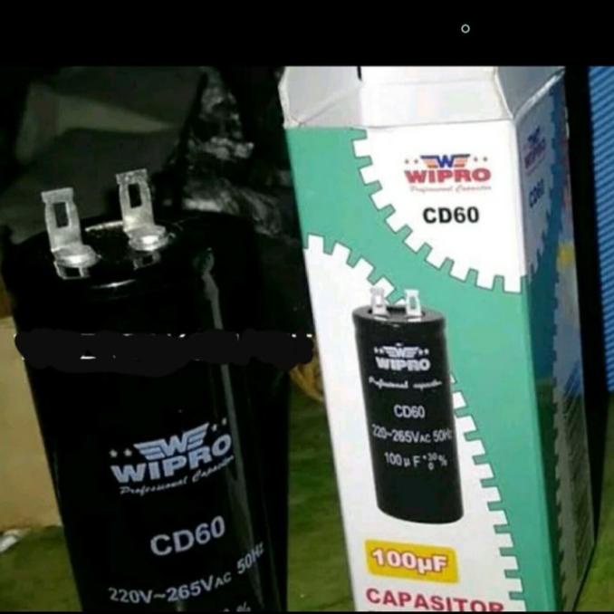 Kapasitor 75 uF 220-265Vac 50Hz Wipro CD60 Capasitor 75UF 75 MFD 220-2
