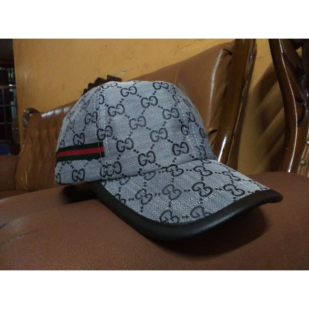 Topi Gucci  Murah Warna Grey BLACK HARGA  OKEY Shopee 