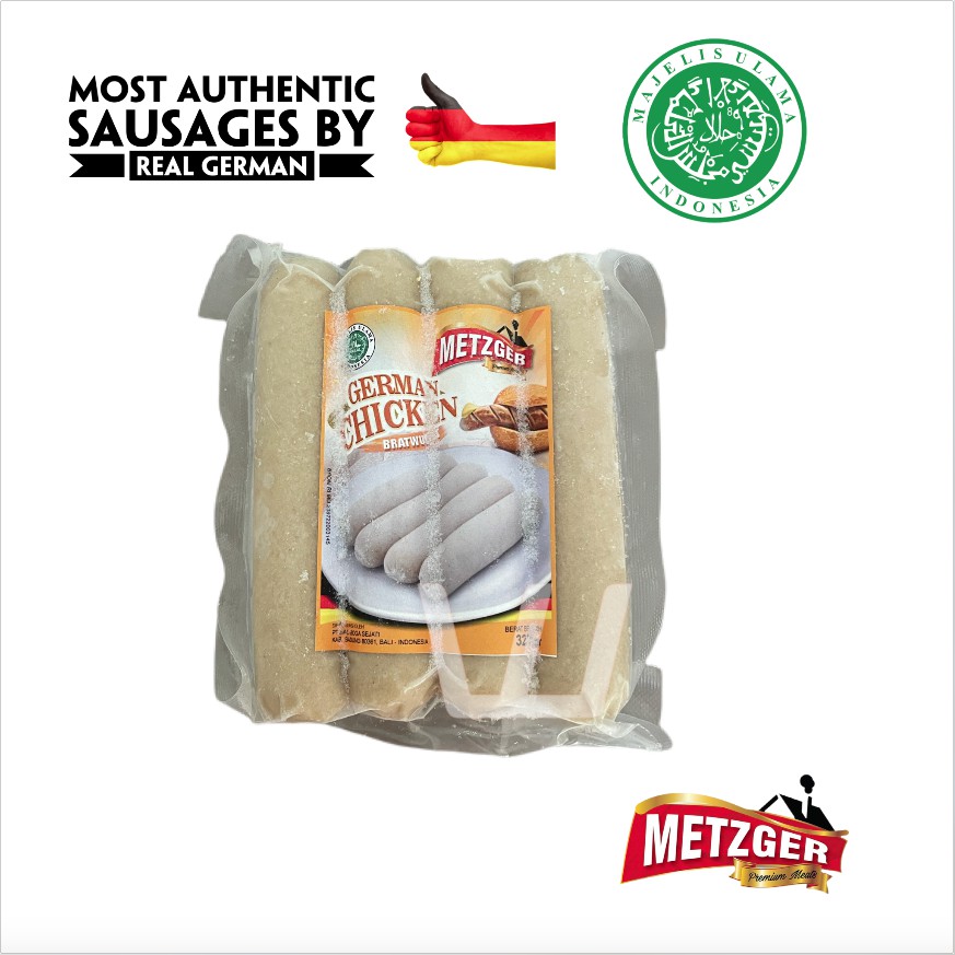 

Metzger Sosis Ayam Bratwurst Halal German Bratwurst 320G (4 X80G)