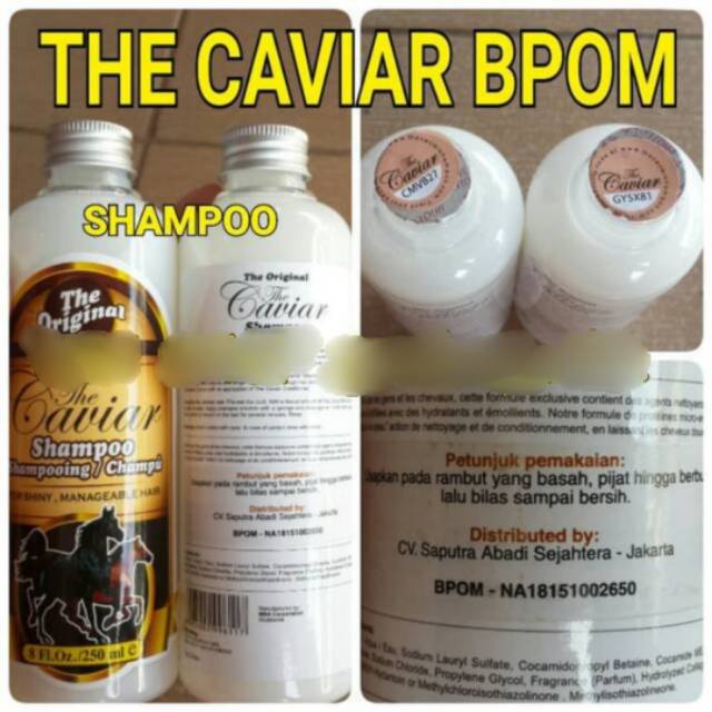 SHAMPOO THE CAVIAR BPOM ORI / SHAMPOO KUDA PENUMBUH RAMBUT