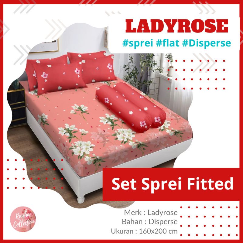 RC Sprei Ladyrose Ukuran 180x200 Motif Vania Jonita Jayden Adina Popy Sava