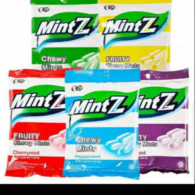 

MintZ Chewy Candy Mint 115gr/Permen/Makanan/Kembang Gula/Camilan