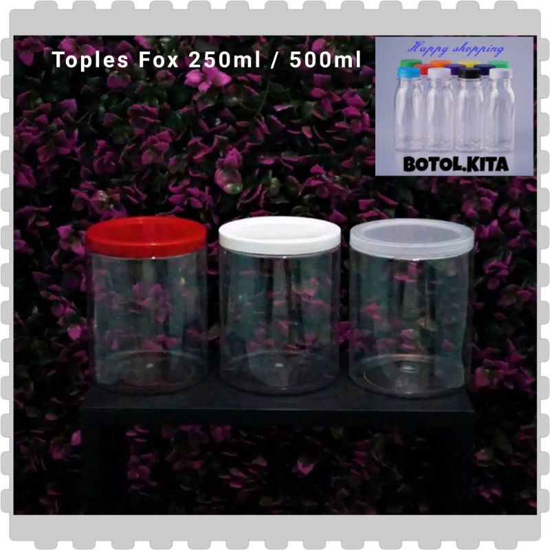 Toples Fox 250ml /Toples plastik 250ml