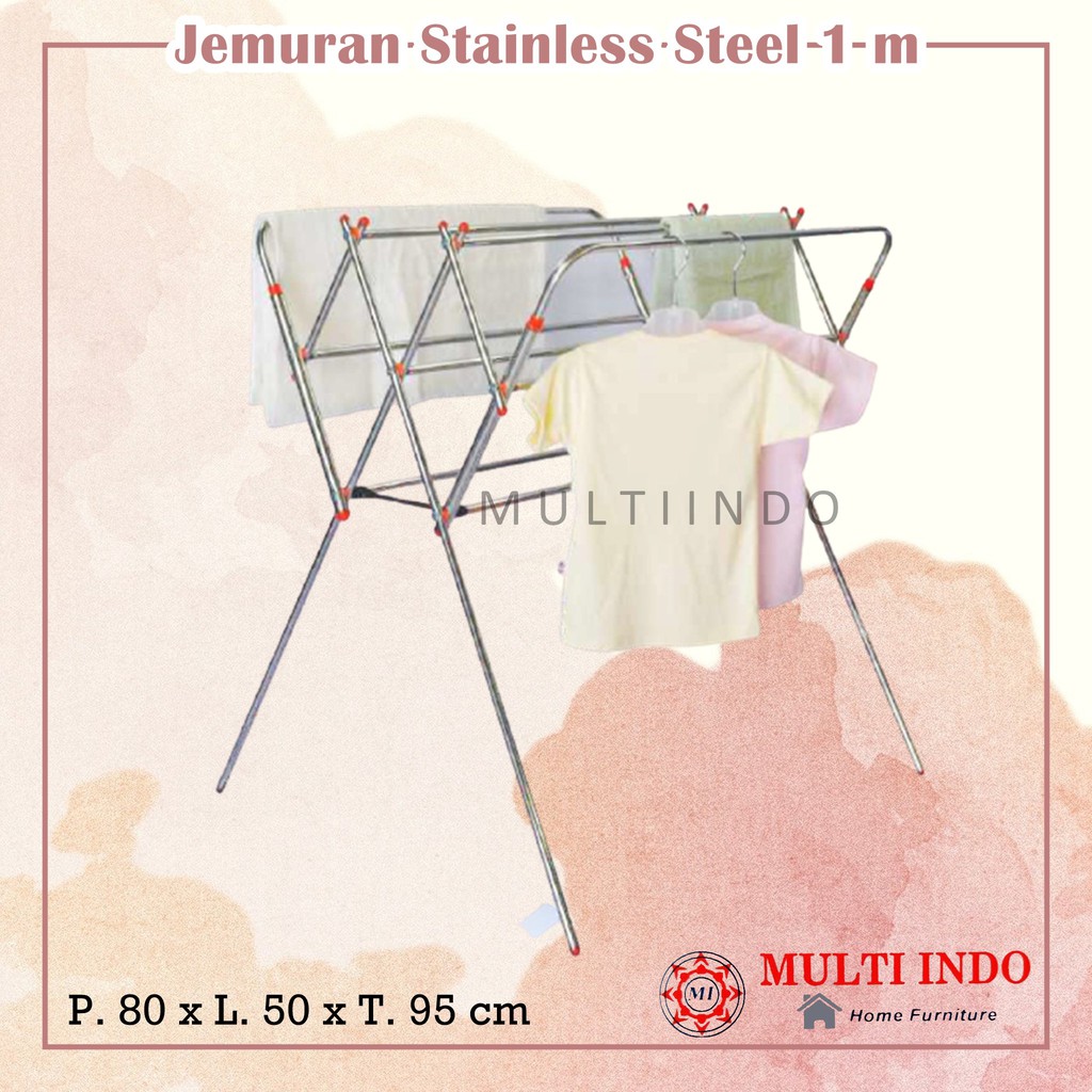 Jemuran / Rak Handuk Stainless Steel 1 meter