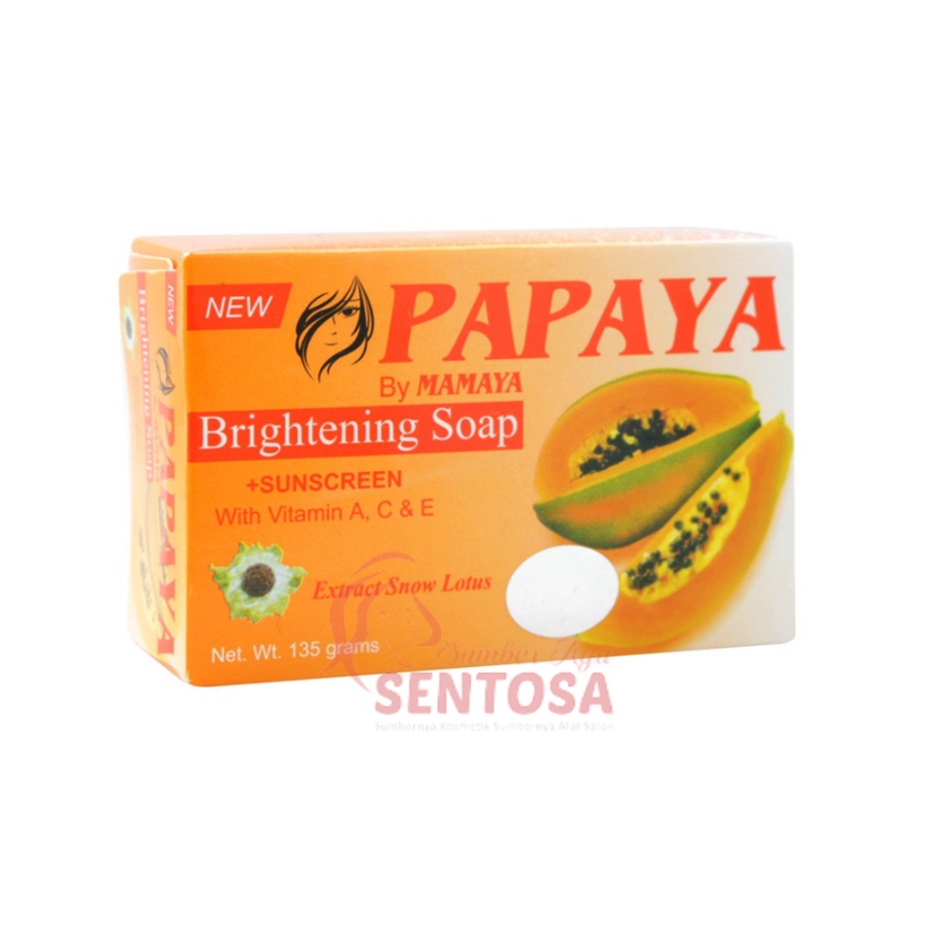 PAPAYA BRIGHTENING SOAP | SABUN BATANG PAPAYA BY MAMAYA