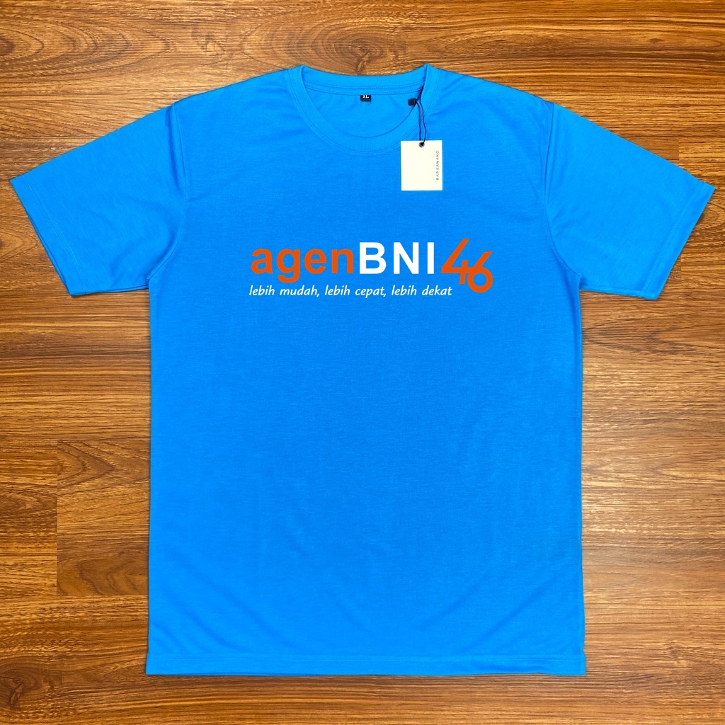 Kaos Baju Agen BNI 46 Tshirt Bahan Katun PE