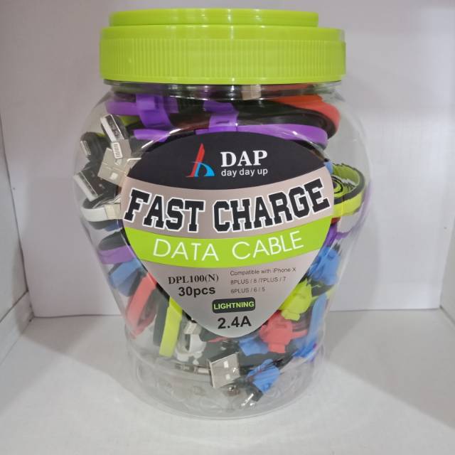 Kabel Data DAP DPL100 Kabel Charger Kabel Casan DAP DPL100N Iphone Lightning isi 30Pcs