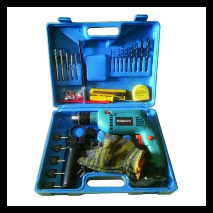 bor listrik modern 1set plus mata bor / bor koper 13mm /