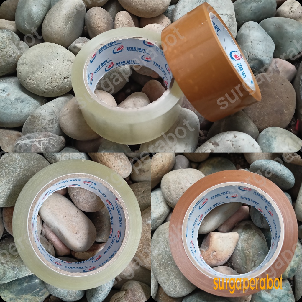 

Lakban Bening Coklat 2 inch x 90Y ( 45mm x 90 yard) Solatip Tebal Murah Ekonomis