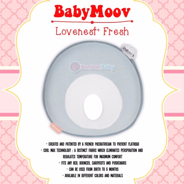 Bantal Peyang Babymoov Lovenest + Mozaic Fresh