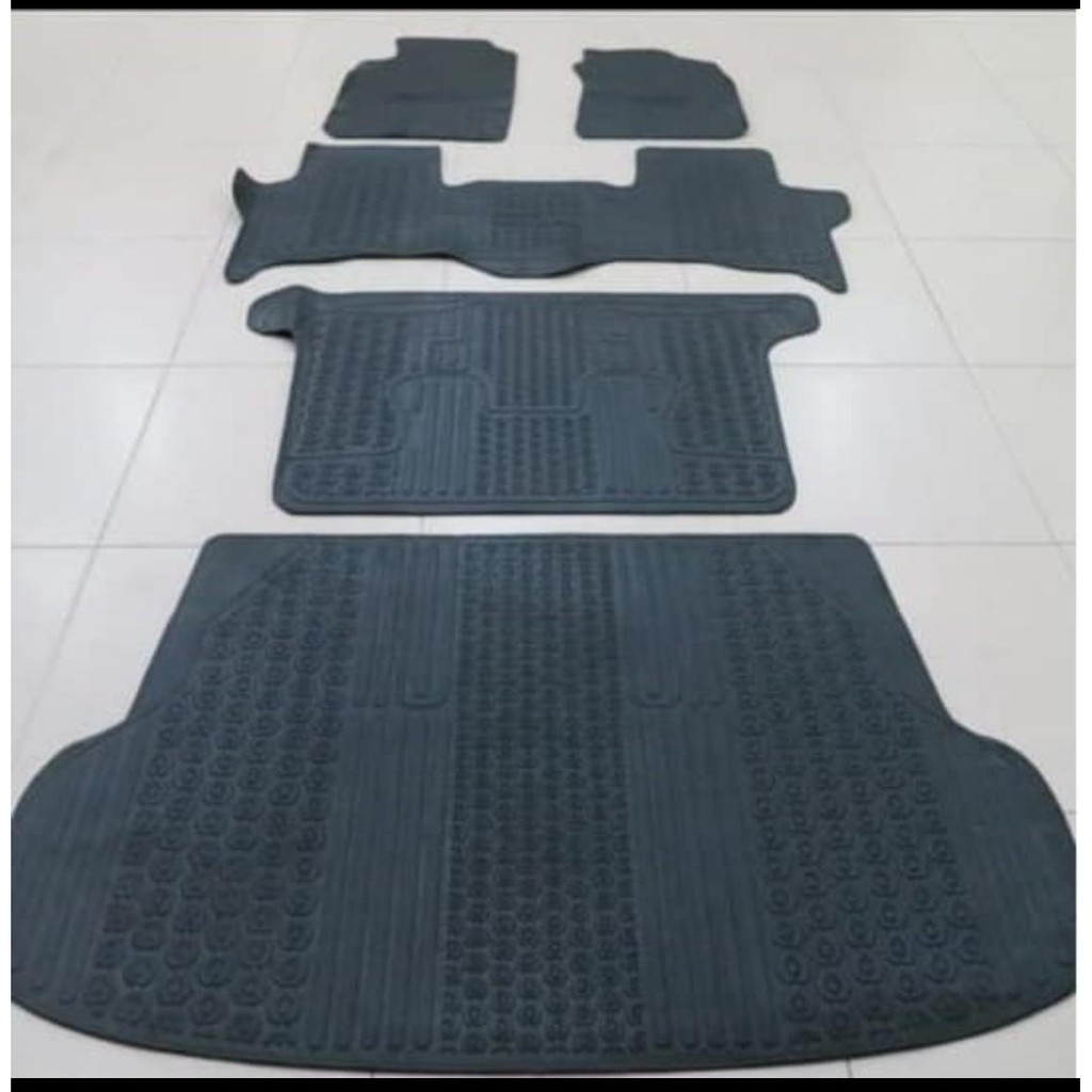 KARPET KARET TOYOTA FORTUNER 2007-2015 HITAM FULL SET