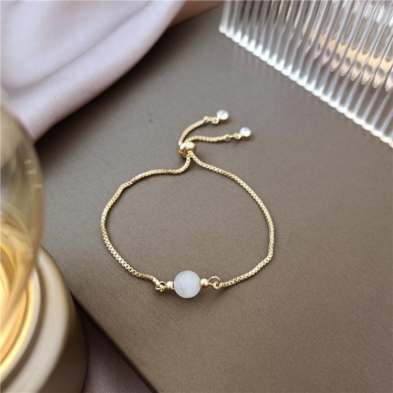 FerenHongXia Bracelet Gelang serut Korean Simple untuk wanita warna GOLD