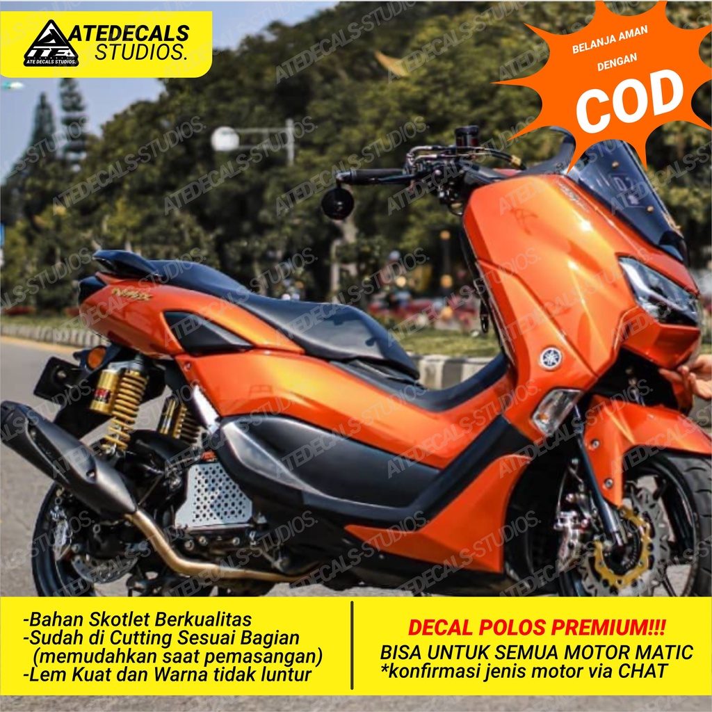 Decal Nmax Orange Polos Fullbody / Nmax fullbody Polos /Sticker nmax polos