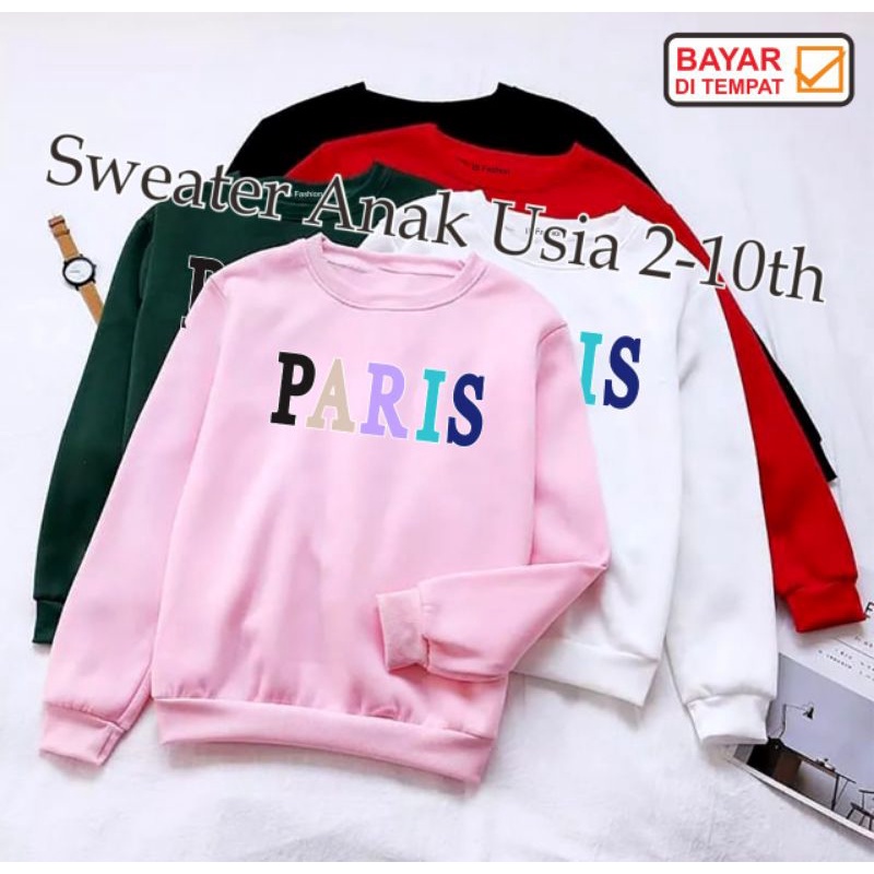 ((IB))SWEATER ANAK2 UNISEX/PARIS DIGITAL SABLON